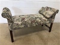 Chippendale-style Upholstered Window Bench