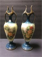 Pair Of Vintage Vases *see Makers Mark On Bottom