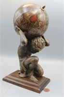 Vintage "Atlas" Spelter Statue w/Globe