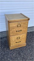 Wood 2 Drawer File Cabinet