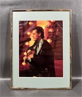 Framed Autographed Randy Travis Picture