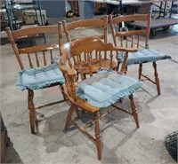 4pc Vintage Farmhouse Dining Chairs