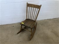 Vtg. Cheesecutter Rocking Chair