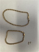 2 Gold Bracelets