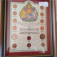 Canadian Penny Collection (Framed)