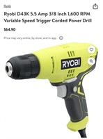 Ryobi D43K Variable Speed Drill