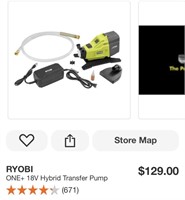 Ryobi 18V One+ Hybrid Transfer Pump