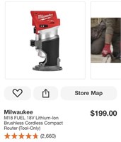 Milwaukee M18 Fuel Compact Router 2723-20