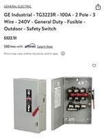 GE Industrial 240V Outdoor Safety Switch