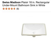 Swiss Maddison 18.5" Rectangular Undermount Sink