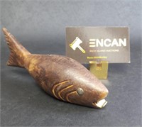 Vtg Wooden Fish Bottle Opener