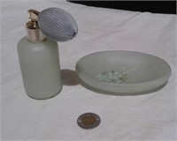Vintage Perfume Bottle And Soap Dish From Birks