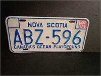 Nova Scotia License Plate