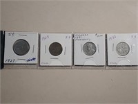 Older Canada Nickels 1927,29,31& 1933