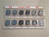 2000 Canada Millenium Quarter Set