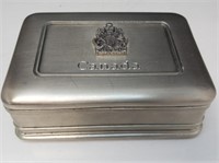 Aitkens Pewter Case Canadian Coat of Arms Crest