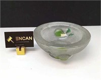 RARE Gilles Payette Art Glass Sculptural Pear Bowl