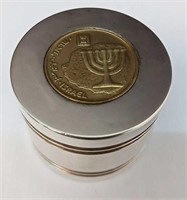 Israel 10 Agorot Hanukkah Paperweight Silver