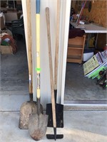 3 - shovels, hoe