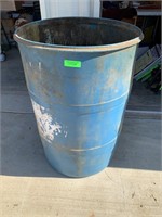 Plastic shop trash barrel