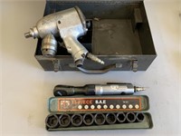 Pneumatic Impact gun, Pneumatic socket set, case