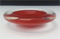 Gregor Herman, Art Glass Red Bowl