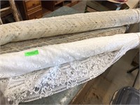1 roll of fabric, 1 roll of lace