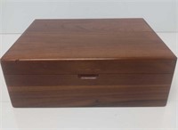 Artisan Hand Crafted Tea Box Recessed Wood Hing