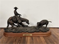 Montana Silversmith Sculpture: 'Cowboy Lineman'