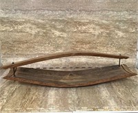 Whiskey Barrel Serving Tray, Almost 3ft Long!
