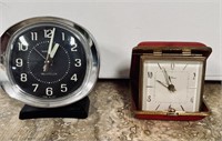 (2) Clocks: Westclox & Seth Thomas Alarm Clocks