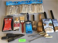 Assorted paint brush lot - most are new