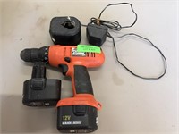 Black & Decker Firestorm drill w/charger, battery