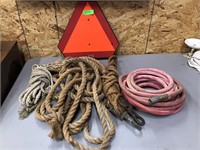 SMV attachment, various rope, air hose