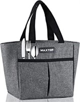 Maxtop Insulated Lunch Bag, Grey