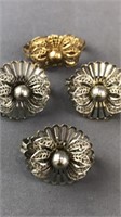 4 Vintage Scarf Pins
