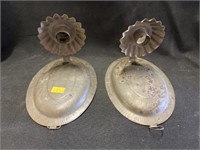 2 Early Tin Candle Sconces