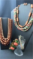 Assorted Jewelry Lot Oranges & Peach Tones