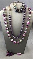 Assorted Fashion Jewelry Lot Purple #2