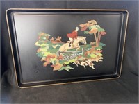 Fox Hunt Paint Decorated Tray