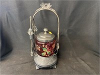 Paint Decorated Pickle Canister
