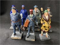 7 Japan Composition Railroad Figurines
