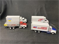 4 Winross Trucks