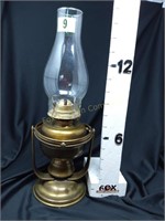 Brass Ship's Oil Lamp w/Gimball Swivel Wall Mount