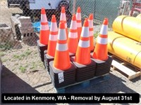 LOT, (80) 28" TRAFFIC SAFETY CONES