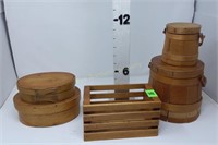 (5) Wooden Containers