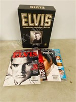 Elvis 3 volume gift set & magazines