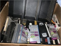 VHS Tapes & A Laserline CD Holder