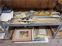 2 Shelf Lots of Window Accessories & Frames