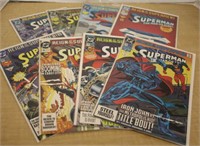 SELECTION OF REIGN OF THE SUPERMAN COMICS BY DC